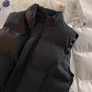 
Japanese antique cotton outer vest men's autumn and winter thickened stand-up collar vest jacket fashion brand in loose down