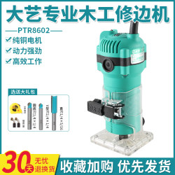 Dayi Woodworking Trimming Machine Slotting Machine Ptr8602 Electric Wood Router 550W High-Power Polishing and Grinding Machine Handheld