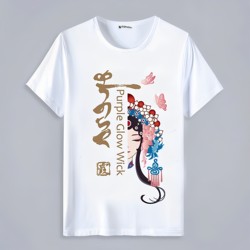 Summer 2025 New T-Shirts for Men and Women Chinese Style Peking Opera Facial Makeup Cultural Shirts Short-Sleeved T-Shirts National Trend Opera Clothes
