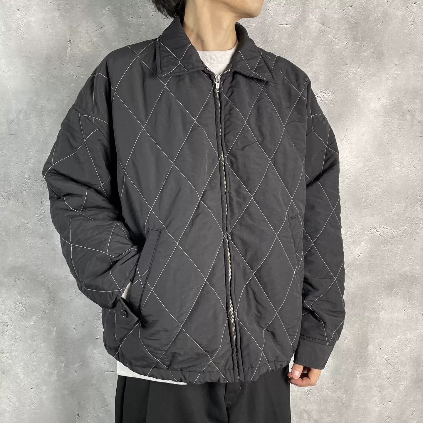 COOTIE NYLON QUILTING DRIZZLER JACKET 23AW菱形格尼龙棉服夹克-Taobao