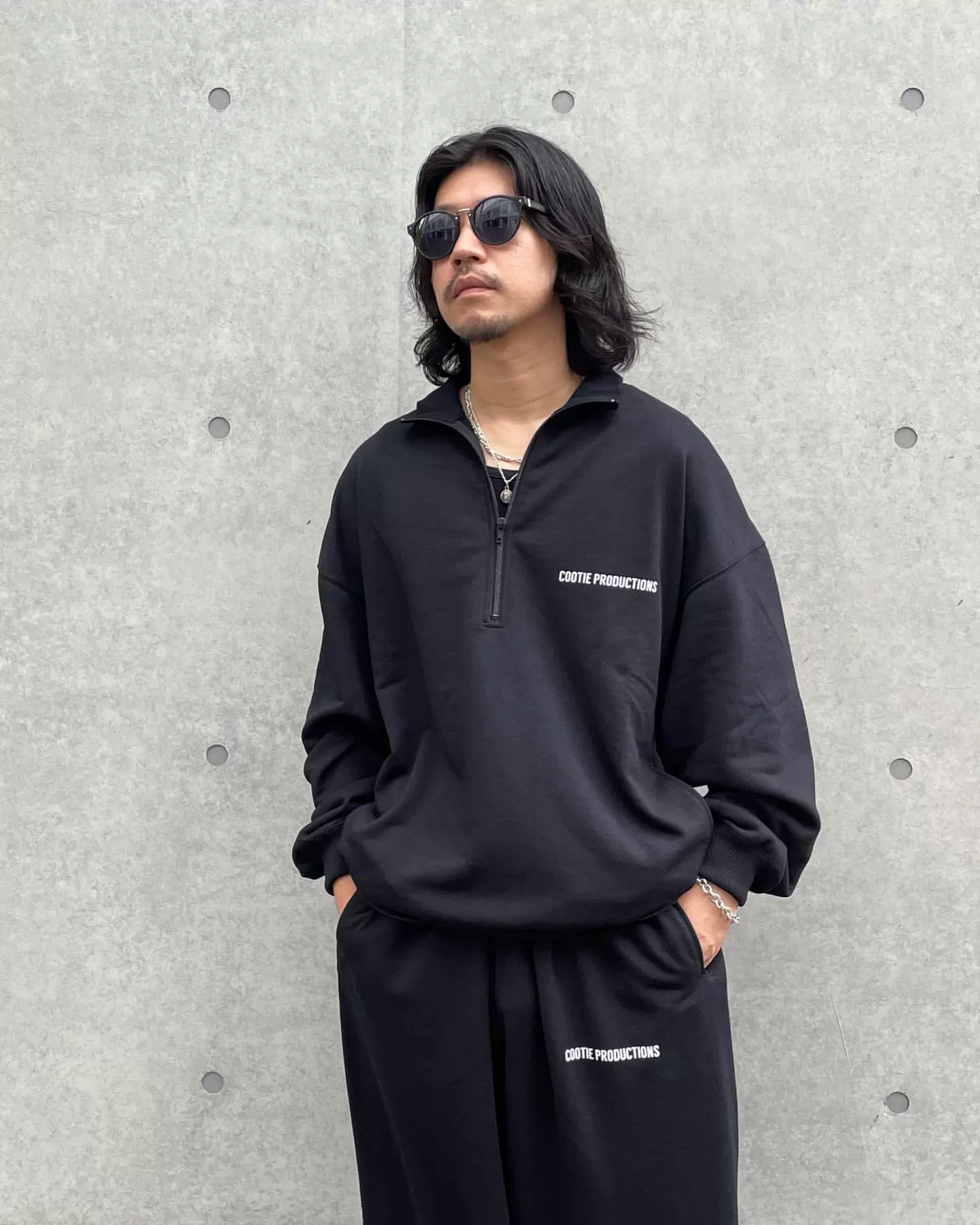 COOTIE DRY TECH SWEAT HALF ZIP PULLOVER 23AW 速干半拉链卫衣-Taobao