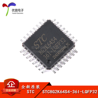 STC8G2K64S4-36I-LQFP32 1T 8051 Microprocessor Chip