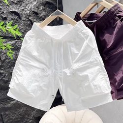 Trendy + quick-drying + work wear + Korean style + zipper shorts