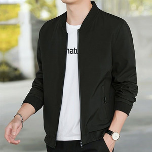 
Thin jacket men's 2023 new spring and autumn jacket stand collar casual sun protection clothing trendy brand handsome jacket top