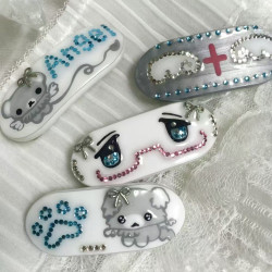 Cute Vintage-Style Puppy Angel Hair Clip, Adorable ins Style Bangs Clip, Sweet Girly Niche Side Hair Accessory