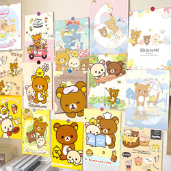 New Rilakkuma Poster Cartoon Cute Girly Decorative Painting ins Style Dormitory Room Photo Background Wall Sticker