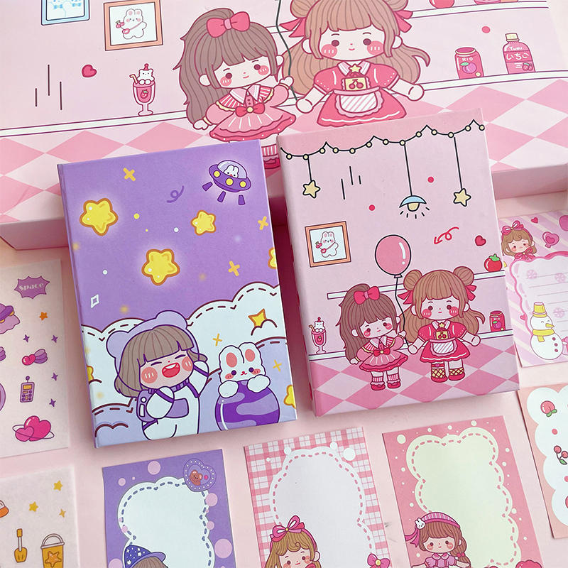 新款网红手账本套装礼盒可爱少女心精致手帐本日记笔记本ins本子