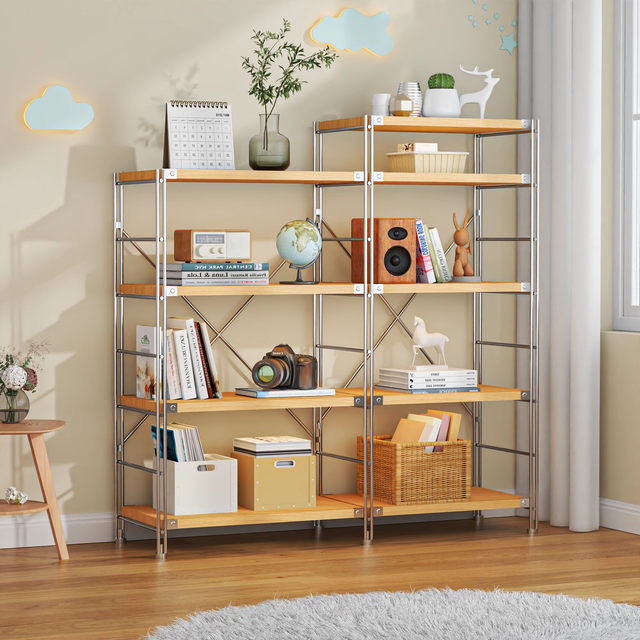 Japanese storage rack floor-standing multi-story living room and study ...