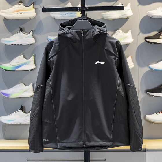 
Li Ning Jacket 2025 Winter New Men's Velvet Warm Reflective Water-Repellent Soft Shell Jacket AFDVB55