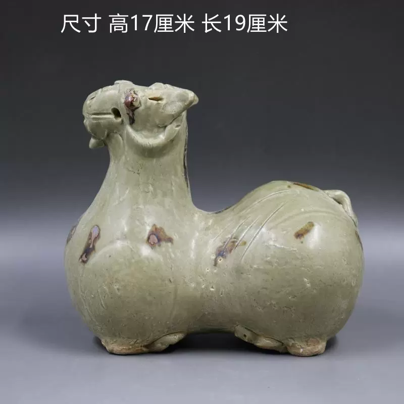 漢代の越窯彫刻羊の置物陶磁器装飾品現代工芸品美術品-