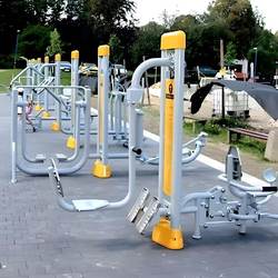 Outdoor Fitness Equipment for Parks and Community Areas, New National Standard Luxury Fitness Path Combination with Galvanized Pipes