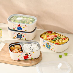 304 Stainless Steel Insulated Lunch Box, High-Quality Compartmentalized Lunch Box, Suitable for Elementary School Students and Office Workers, Microwaveable