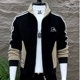 Winter new men's jacket jacket plus velvet thickened and warm fashion Korean version slimming stand -up collar versatile tide top