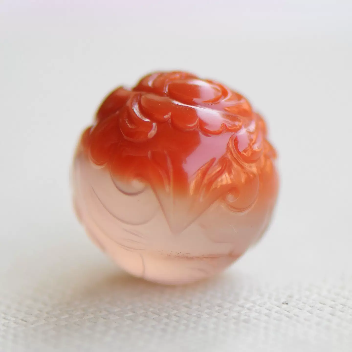 中国 赤瑪瑙彫刻 鉢 M R4155 中国 赤瑪瑙彫刻 鉢 M R4155