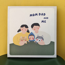 Family Photo Album, Life Photo Album, DIY Large-Capacity Self-Adhesive Laminated Family Diary, Growth Record Book