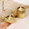 Ấm trà nhỏ bằng đồng nguyên chất Trà Kung Fu một chiếc nồi có tay cầm sáng tạo bốn báu vật của phòng học giọt nước mực thả mực đồ trang trí nhỏ Phụ kiện bàn trà