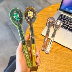 Chopsticks and Spoon Portable Cutlery Set for Students and Children, Storage Box for One Person, Take-Out for Work, Personal Chopstick Box