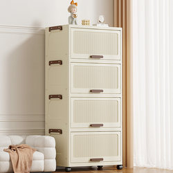 Storage Cabinet, Household Storage Cabinet, Multi-Layer Foldable Wardrobe, Clothes Organizer Box, Toy Snack Storage Rack, Storage Box