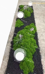 Bionic Plant Landscaping Simulation Moss Landscape Light Ball Soft Decoration Floor Green Plant Acrylic Waterproof Corridor Lawn Lamp