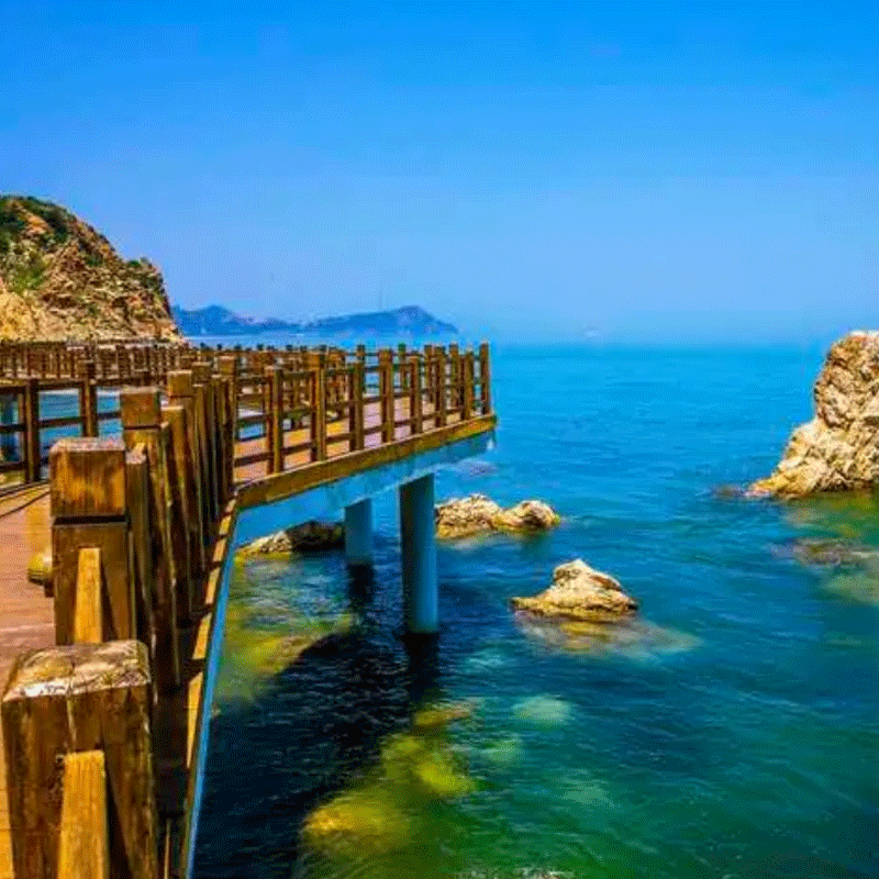 烟台蓬莱阁+长岛仙境源+九丈崖+半月湾 仙境海岸两日游