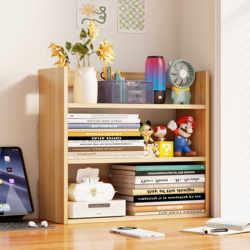 Desktop Bookshelf, Desktop Storage Rack, Simple Multi-Layer Office Storage Rack, Dormitory Desk, Children's Study Desk, Layered Rack