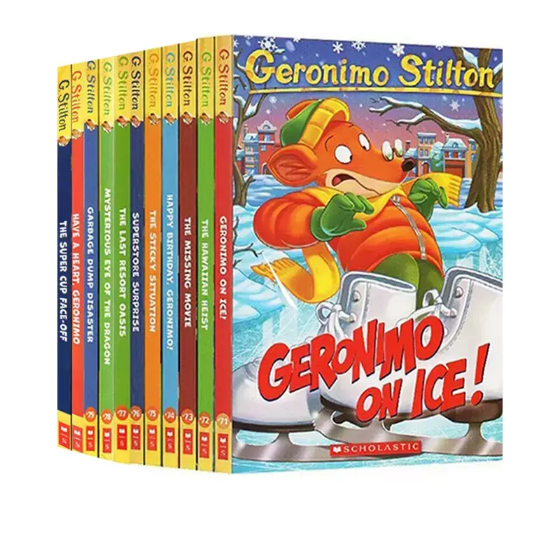英文原版Geronimo Stilton 老鼠记者71-81 进口儿童章节桥梁书11册全彩