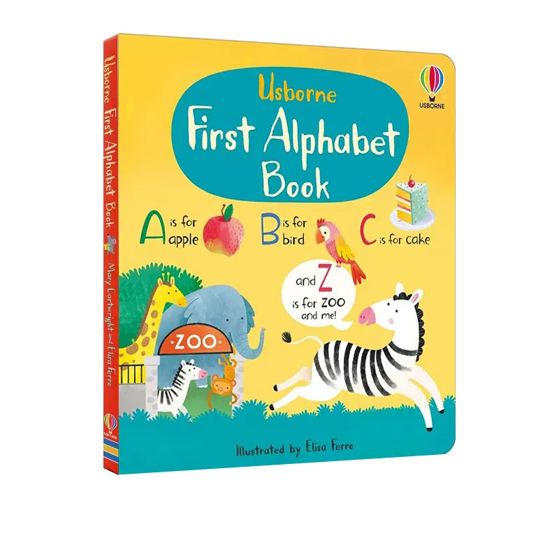 英文原版Usborne First Alphabet Book 精装我的第一本字母书英语启蒙