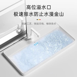 Nano-Grade Glazed Ceramic Basin Semi-Embedded Countertop Basin Washbasin Basin Large Capacity Ocean Basin Bathroom