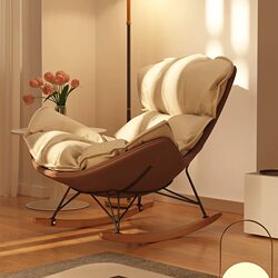 Single Rocking Chair Sofa for Living Room, Light Luxury Home Lobster Chair, Balcony Leisure Recliner, Adult Sleeping Lazy Sofa