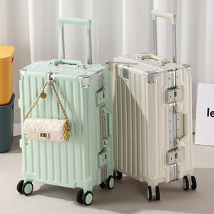 
2024 new suitcase female student universal wheel 20-inch men's suitcase large capacity password box aluminum frame 28 suitcase