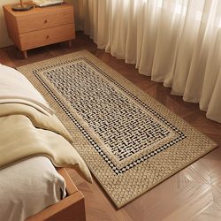 Bedroom bedside carpet crystal velvet floor mat living room home