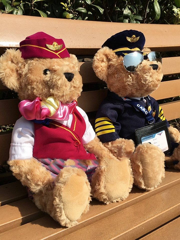 航空机长熊飞行员公仔玩偶泰迪熊礼物