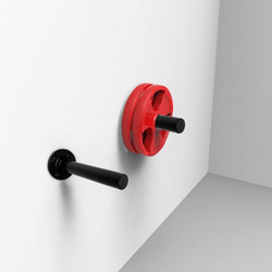Home Dumbbell Bar Wall Rack Display Rack Large Hole Rack Storage Placement Bar Rack Fitness Barbell Holder