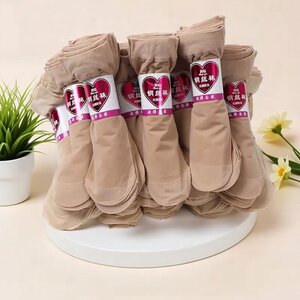 
Skin color short stockings women's socks summer thin anti-snagging flesh color short steel stockings wear-resistant socks mask ultra-thin