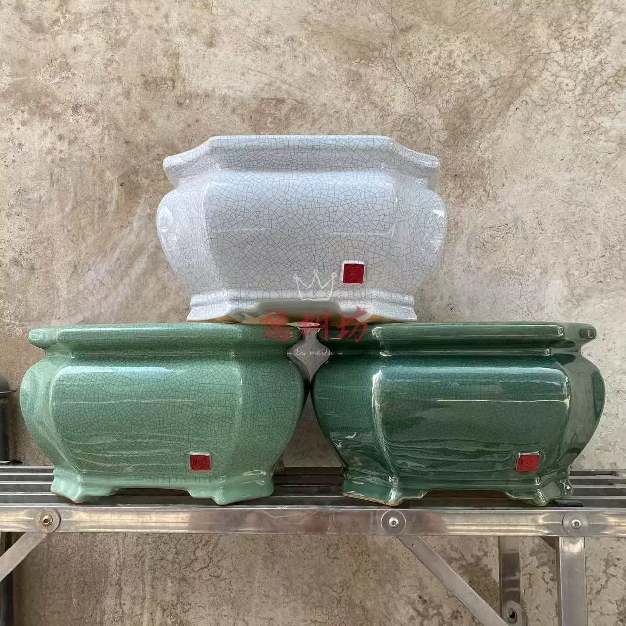 宜興 紫砂花盆栽 多肉植物盆 景盆 菖蒲盆 宜兴紫砂花盆中小号圆口多肉菖蒲盆景盆特价清仓中国风陶瓷花盆