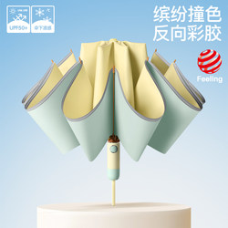 Fully Automatic Reverse Folding Umbrella, Colorful Coating, Enlarged, Reinforced, Thickened, Unisex Sunshade and Rain Umbrella, High Aesthetic Value