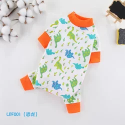 New spring and summer cotton four-legged Teddy puppy clothes Bichon Pomeranian Yorkshire pet clothing Home clothing
