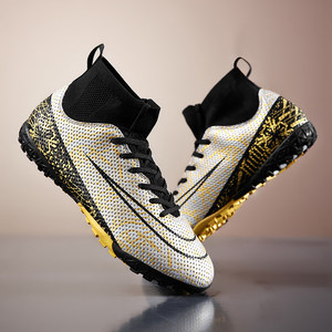 Spring and Summer new CRR assassin football shoes male TF broken nail FG long nail adult grass boys and elementary school students training shoes
