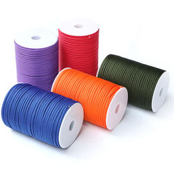 100m Outdoor Seven-Core Paracord 4mm Hand Rope Braided Line Tactical Bracelet DIY Handmade Material Solid Color Rope