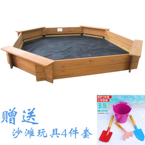 
Wooden children's sand pool fence kindergarten homestay large children's play area fir solid wood waterproof material sand water area