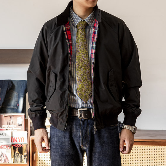 Red Style Harrington Jacket Men's Spring American Retro Harrington Workwear Amei Kaji G9 Windproof Motorcycle Jacket