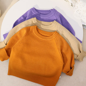 
Close your eyes and enter ~ 2026 spring new style children's loose sweaters Korean style men's and women's baby retro pullover sweaters