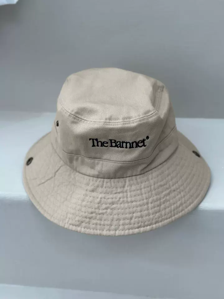 韩国The barnnet 刺绣渔夫帽Logo Safari Hat-Taobao