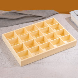 Zakka Desktop Retro Multi-Compartment Storage Box Wooden Compartment Box for Jewelry, Accessories, and Miscellaneous Items Organization Wooden Box