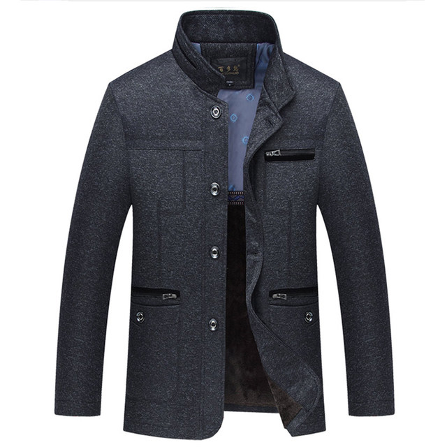 Middle-aged and elderly men's new autumn and winter jackets, men's ...