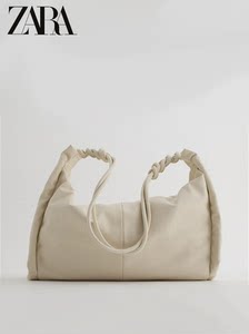 Women's bag casual mesengers dark gray -brown side folds, fashion commute, large -capacity shoulder shoulder shopping bag
