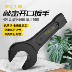 Heavy-Duty Striking Open-End Wrench, Large Straight Handle, Thickened 65/70/75/80/120mm Hammer Wrench