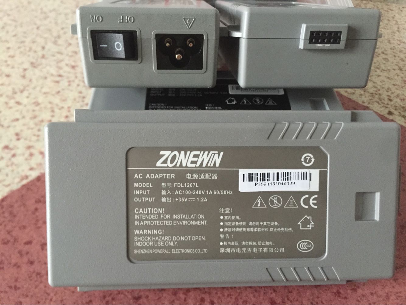 ZONEWIN ZHONGYING NX-1000     35V1.2A1A10  FDL1207L-