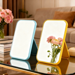 High-Definition Single-Sided Makeup Mirror, Desktop Vanity Mirror, Beauty Princess Mirror, Foldable Square Mirror, Desktop Portable Mirror