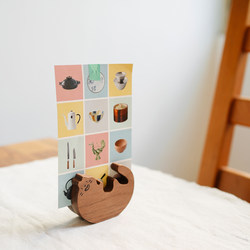 Good Morning Shop Solid Wood Cat Photo Holder Polaroid Photo Holder Desktop Ornament